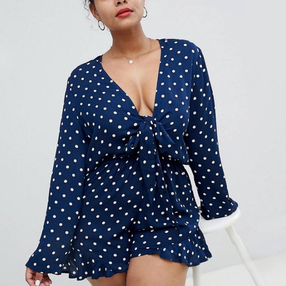 Polka dot romper